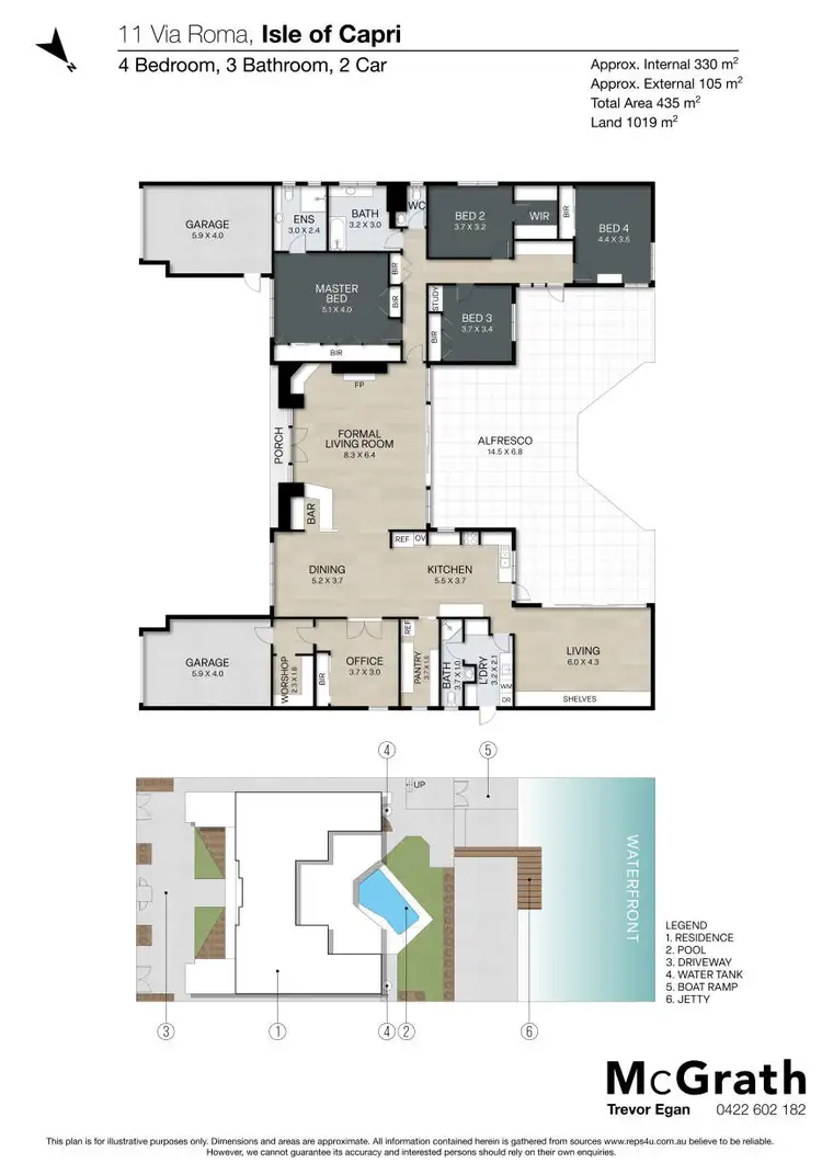Floorplan of Homely house listing, 11 Via Roma, Isle of Capri QLD 4217
