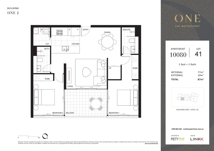 Floorplan of Homely apartment listing, J10080/17 Amalfi Drive, Wentworth Point NSW 2127
