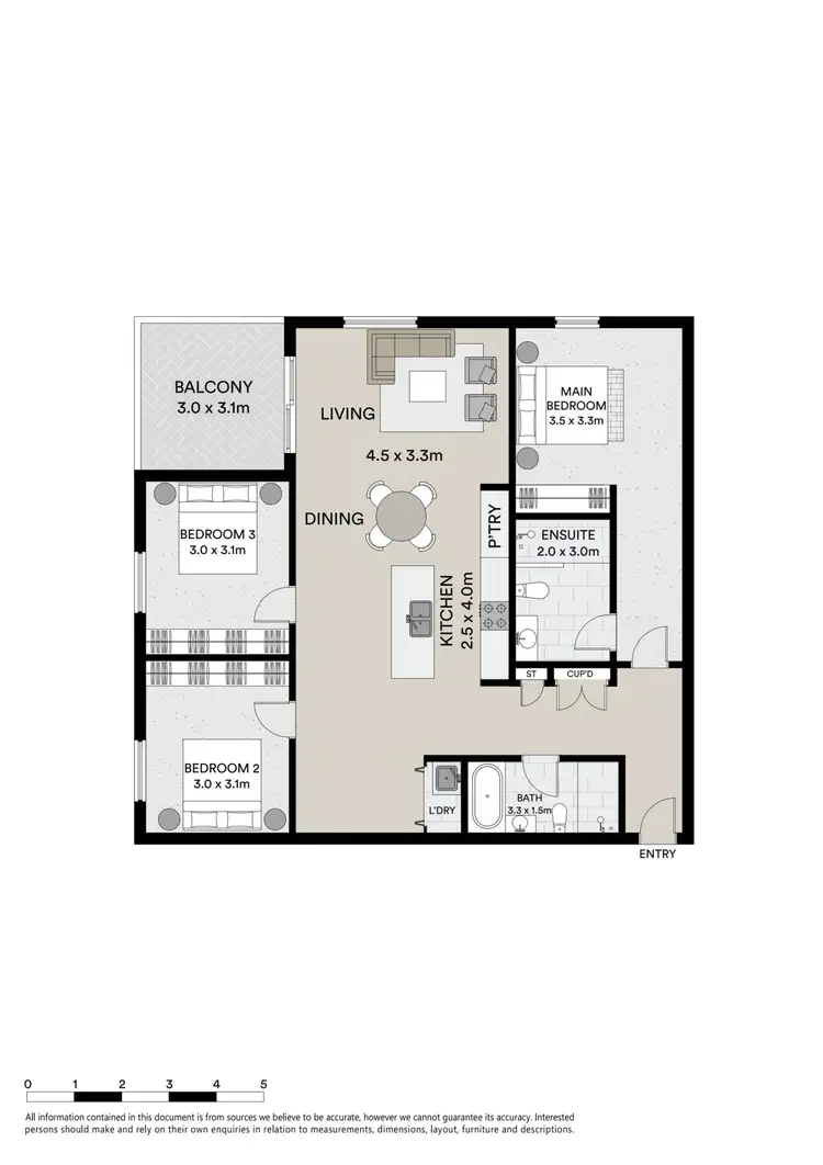 Floorplan of Homely apartment listing, 308/6 Lyons Street North, Ballarat Central VIC 3350