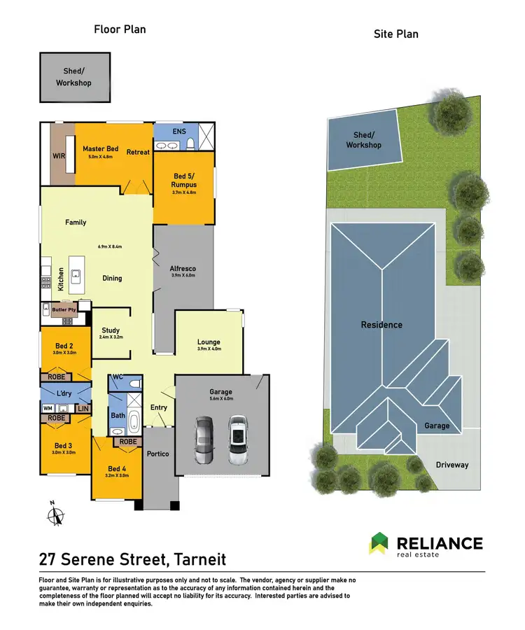 Floorplan of Homely house listing, 27 Serene Street, Tarneit VIC 3029