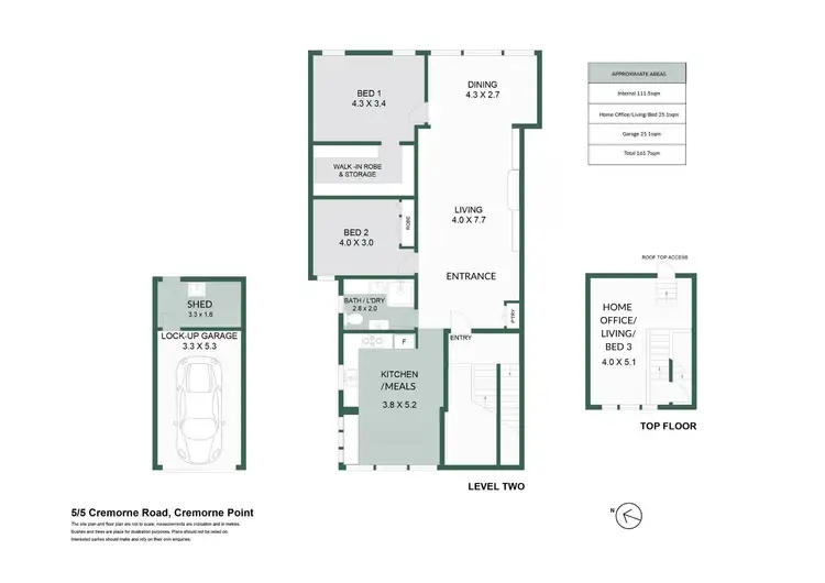 Floorplan of Homely apartment listing, 5/5 Cremorne Road, Cremorne Point NSW 2090
