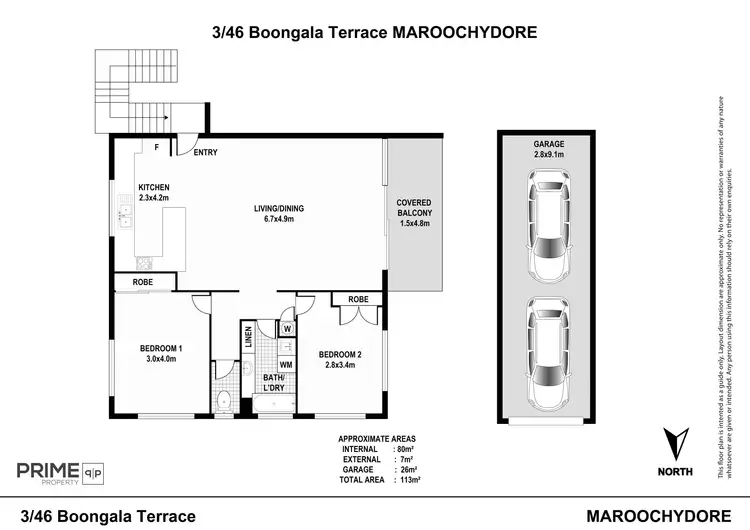 Floorplan of Homely unit listing, 3/46 Boongala Terrace, Maroochydore QLD 4558