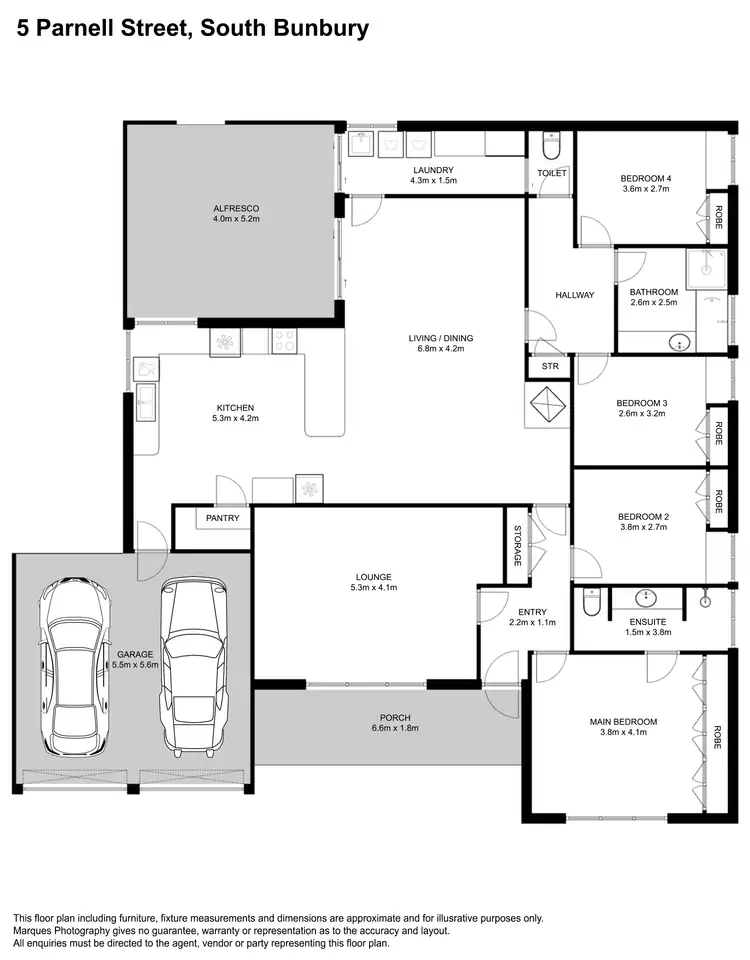Floorplan of Homely house listing, 5 Parnell Street, South Bunbury WA 6230