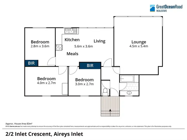 Floorplan of Homely house listing, 2/2 Inlet Crescent, Aireys Inlet VIC 3231