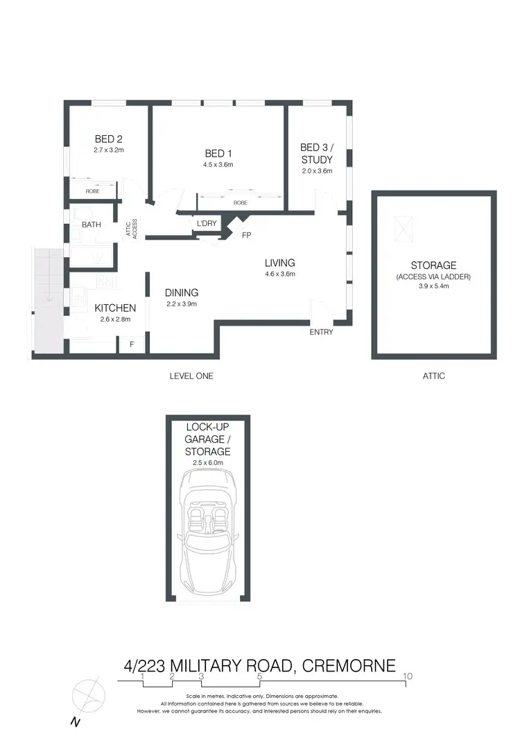 Floorplan of Homely unit listing, 4/223 Military Road, Cremorne NSW 2090