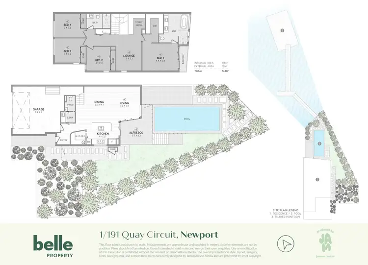 Floorplan of Homely townhouse listing, 1/191 Quay Circuit, Newport QLD 4020