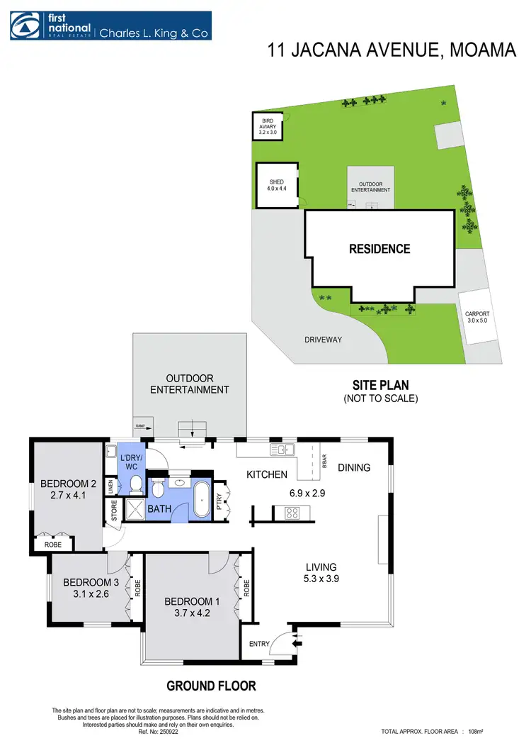 Floorplan of Homely house listing, 11 Jacana Avenue, Moama NSW 2731
