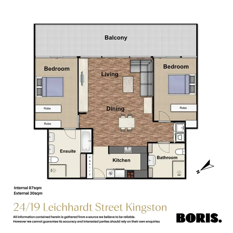 Floorplan of Homely apartment listing, 24/19 Leichhardt Street, Kingston ACT 2604
