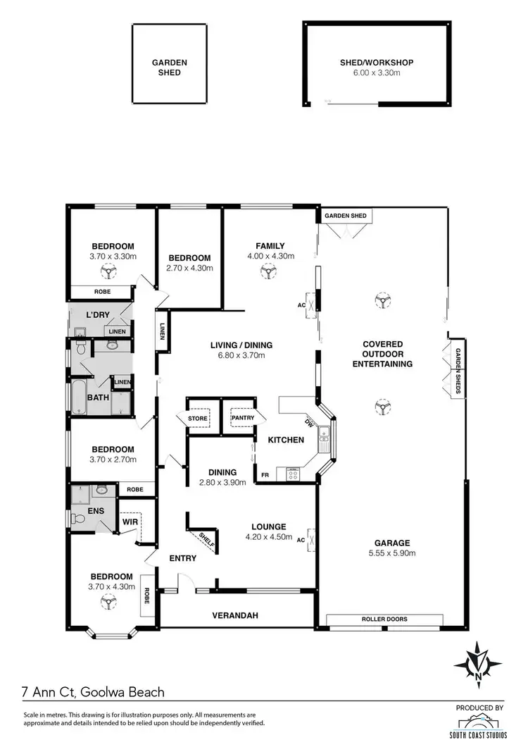 Floorplan of Homely house listing, 7 Ann Court, Goolwa Beach SA 5214
