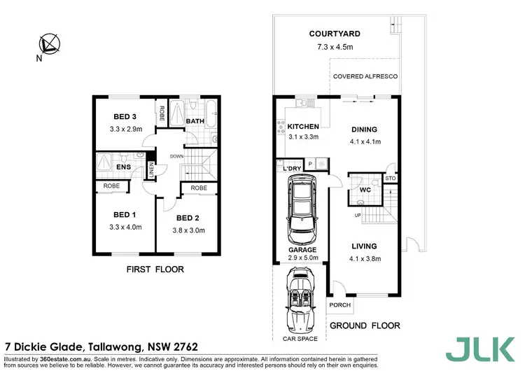 Floorplan of Homely townhouse listing, 7 Dickie Glade, Tallawong NSW 2762