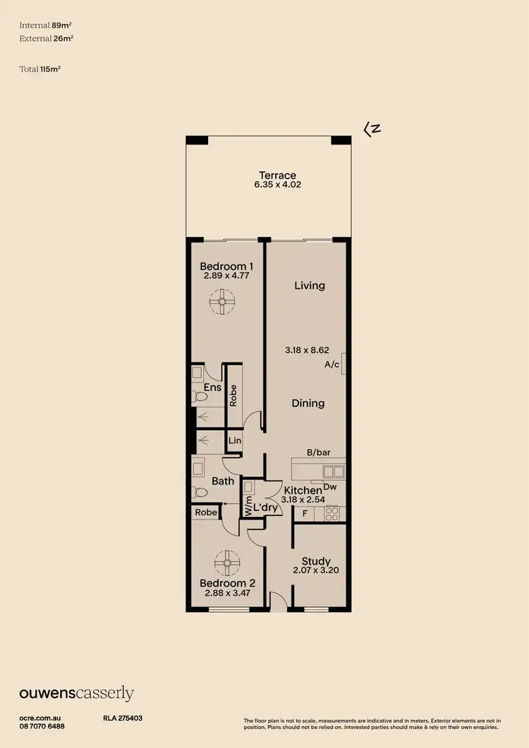 Floorplan of Homely apartment listing, 311/42-48 Garden Terrace, Mawson Lakes SA 5095