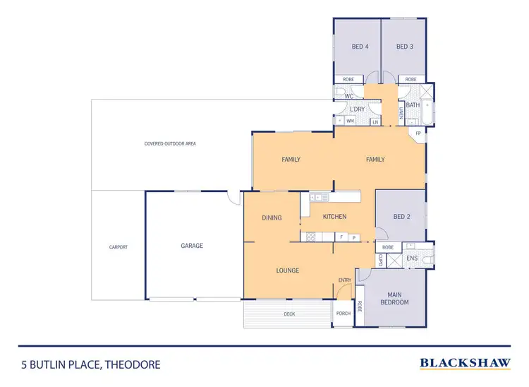 Floorplan of Homely house listing, 5 Butlin Place, Theodore ACT 2905