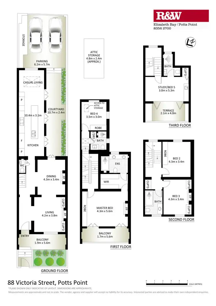 Floorplan of Homely terrace listing, 88 Victoria Street, Potts Point NSW 2011