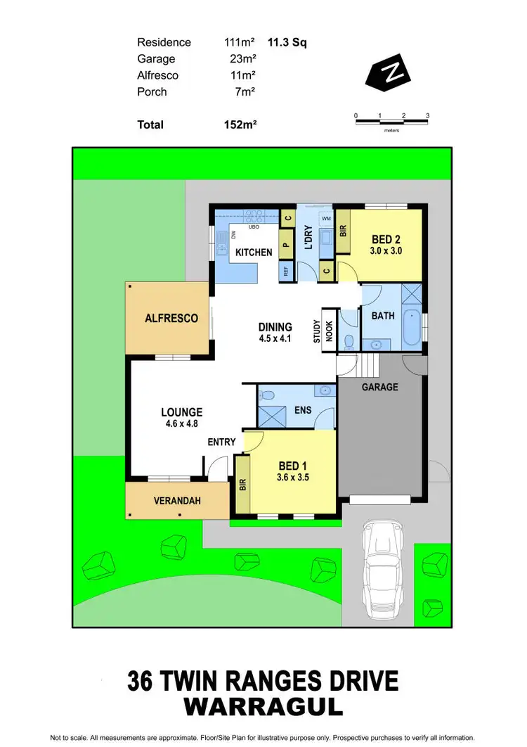 Floorplan of Homely townhouse listing, 36 Twin Ranges Drive, Warragul VIC 3820