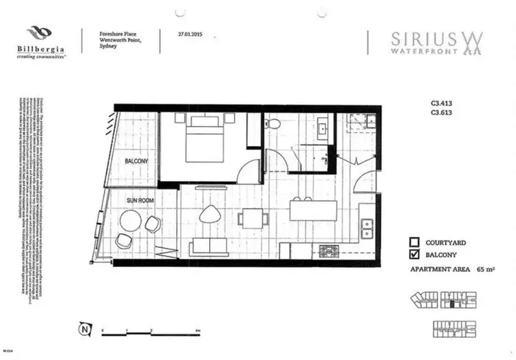Floorplan of Homely apartment listing, 613/3 Foreshore Place, Wentworth Point NSW 2127