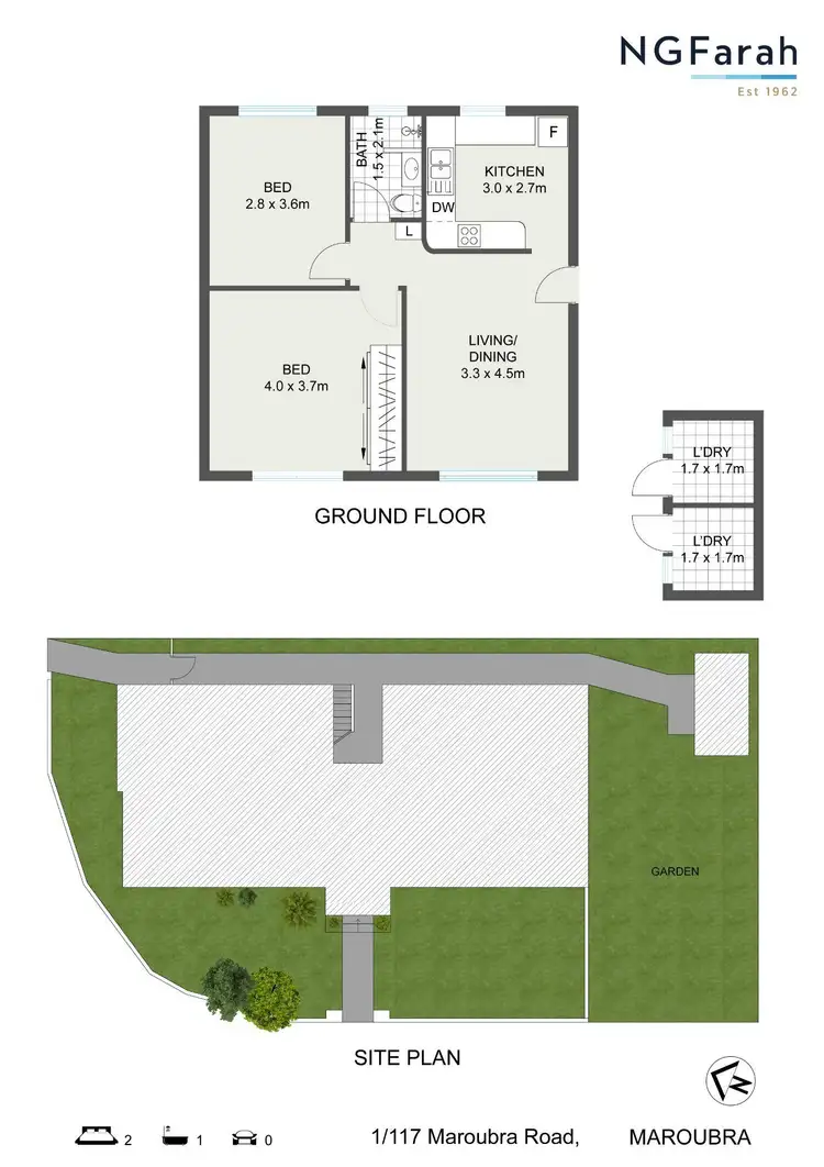 Floorplan of Homely block of units listing, 117 Maroubra Road, Maroubra NSW 2035