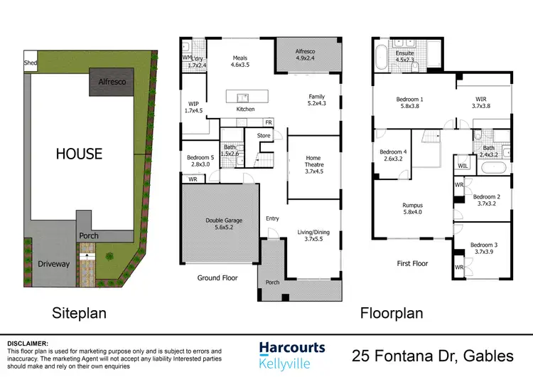 Floorplan of Homely house listing, 25 Fontana Drive, Box Hill NSW 2765