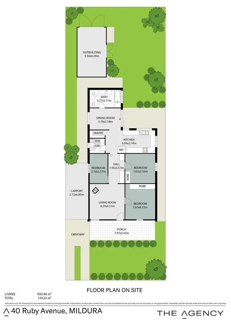 Floorplan of Homely house listing, 40 Ruby Avenue, Mildura VIC 3500