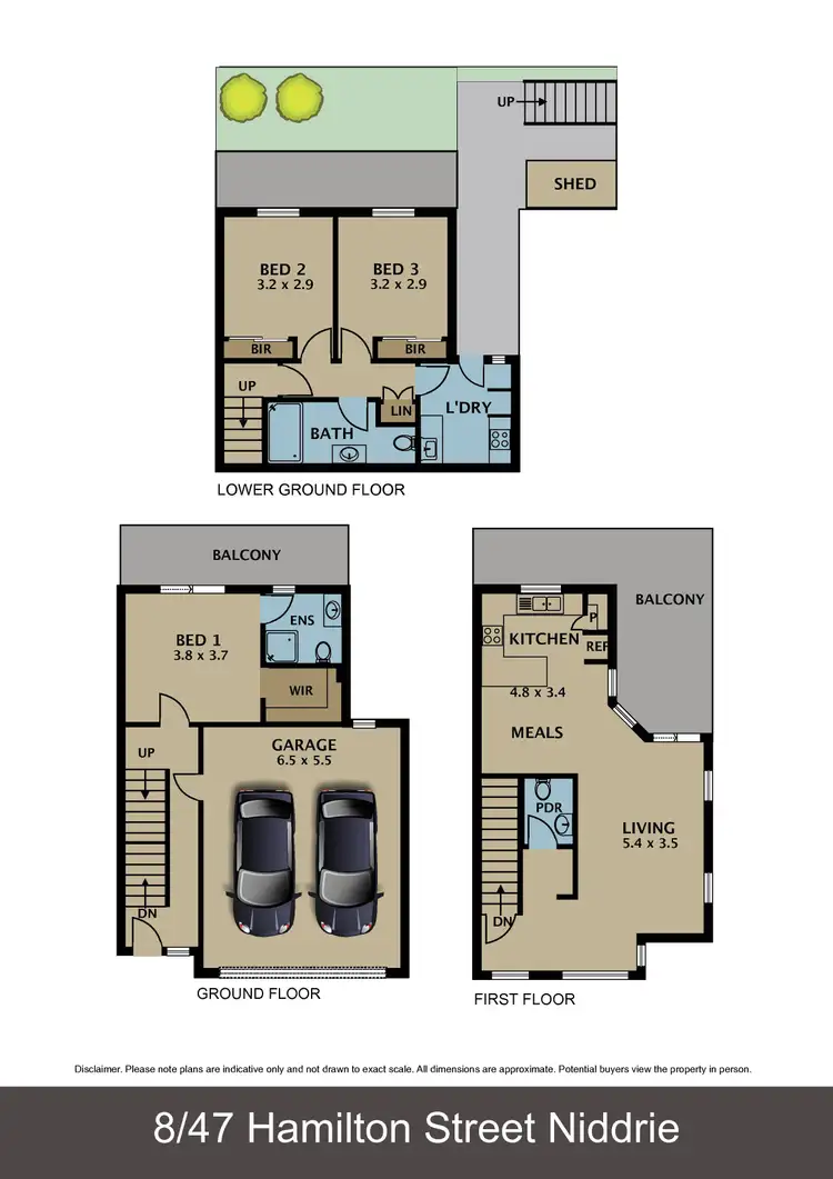 Floorplan of Homely townhouse listing, 8/47 Hamilton Street, Niddrie VIC 3042