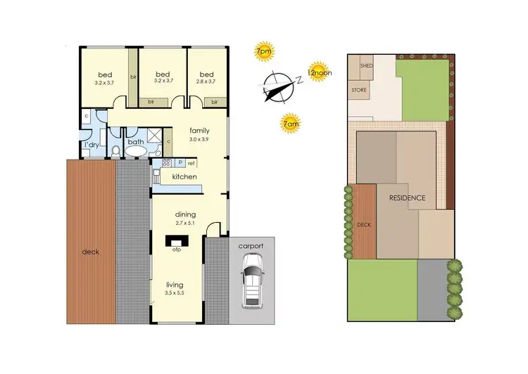 Floorplan of Homely house listing, 36 Scoble Street, Frankston South VIC 3199