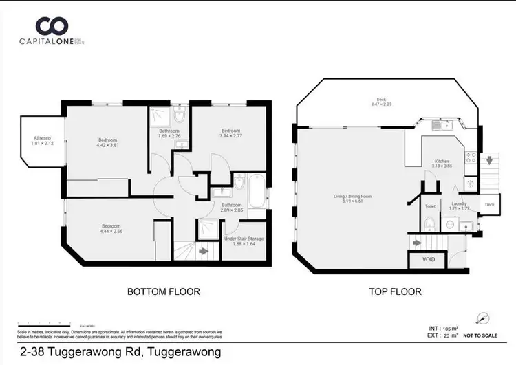 Floorplan of Homely semi-detached listing, 2/38 Tuggerawong Road, Wyongah NSW 2259