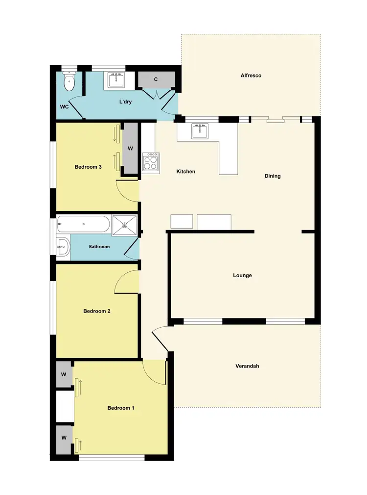 Floorplan of Homely house listing, 23 Mahnke Street, Stawell VIC 3380