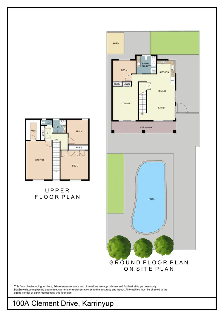 Floorplan of Homely house listing, 100A Clement Drive, Karrinyup WA 6018