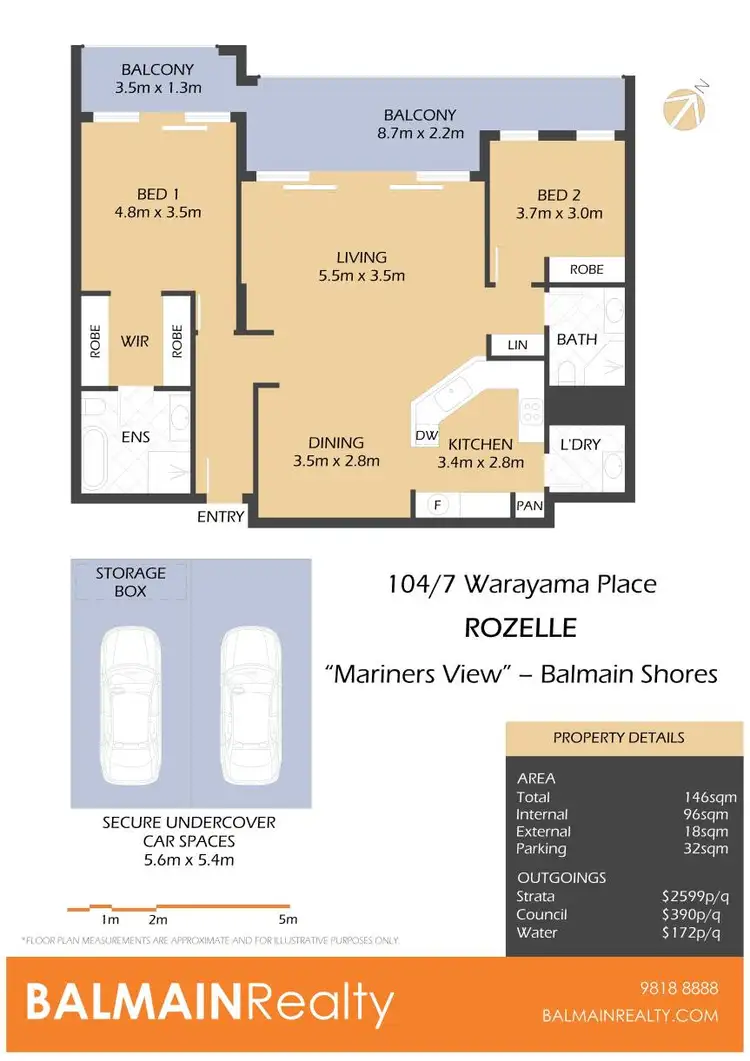 Floorplan of Homely apartment listing, 104/7 Warayama Place, Rozelle NSW 2039