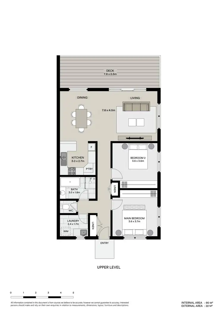 Floorplan of Homely semi-detached listing, 1/15 MacArthur Drive, Cannonvale QLD 4802