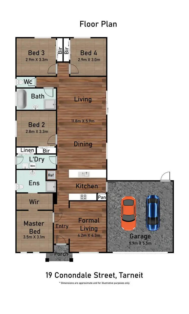 Floorplan of Homely house listing, 19 Conondale Street, Tarneit VIC 3029