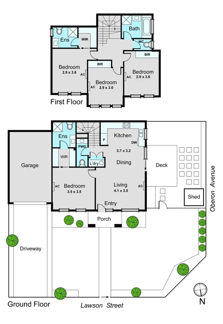 Floorplan of Homely townhouse listing, 20A Lawson Street, Oakleigh East VIC 3166
