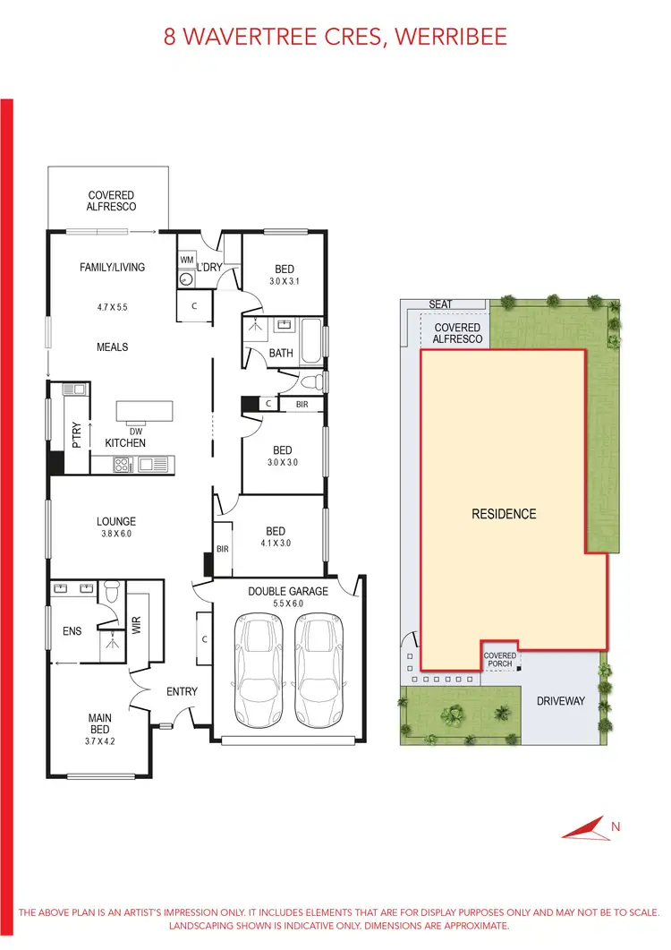 Floorplan of Homely house listing, 8 Wavertree Crescent, Werribee VIC 3030