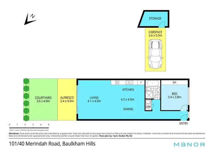 Floorplan of Homely apartment listing, 101/40 Merindah Road, Baulkham Hills NSW 2153