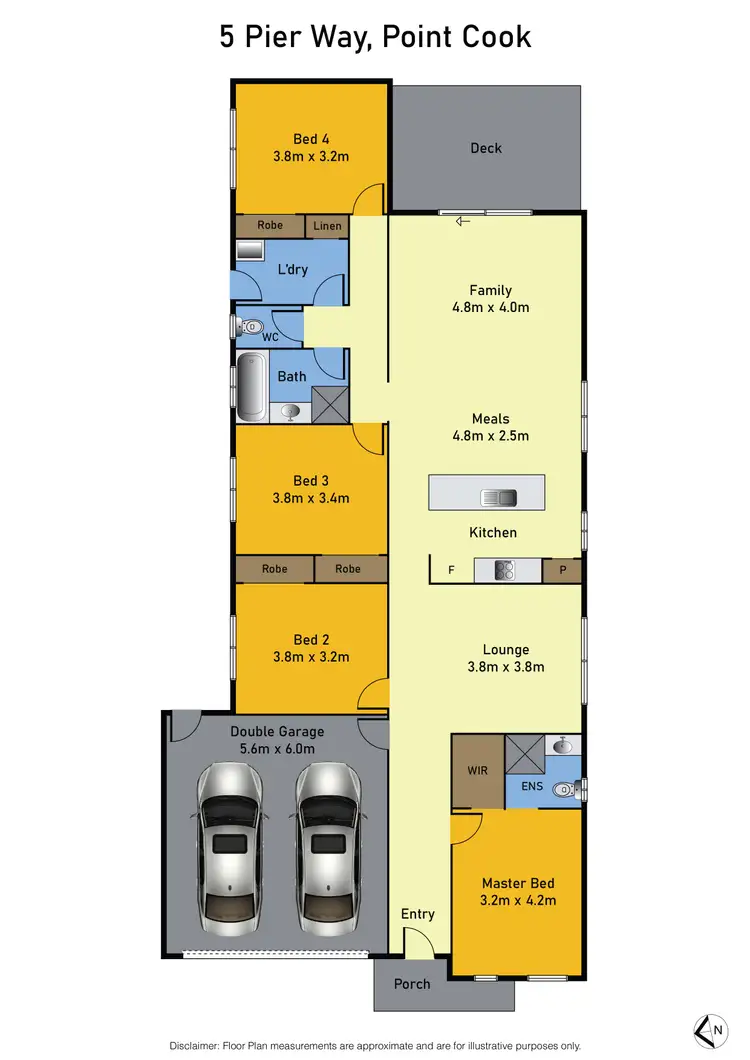 Floorplan of Homely house listing, 5 Pier Way, Point Cook VIC 3030