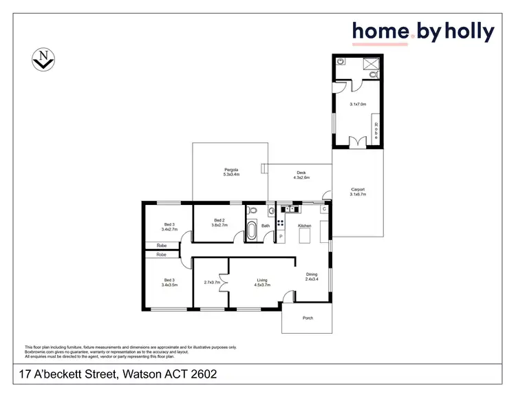 Floorplan of Homely house listing, 17 A'beckett Street, Watson ACT 2602