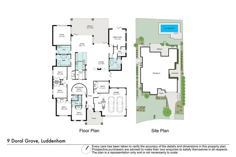 Floorplan of Homely house listing, 9 Doral Grove, Luddenham NSW 2745