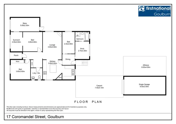Floorplan of Homely house listing, 17 Coromandel Street, Goulburn NSW 2580