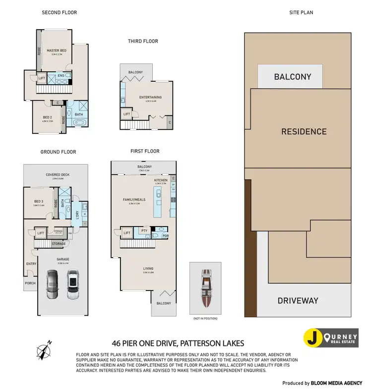 Floorplan of Homely townhouse listing, 46 Pier One Drive, Patterson Lakes VIC 3197