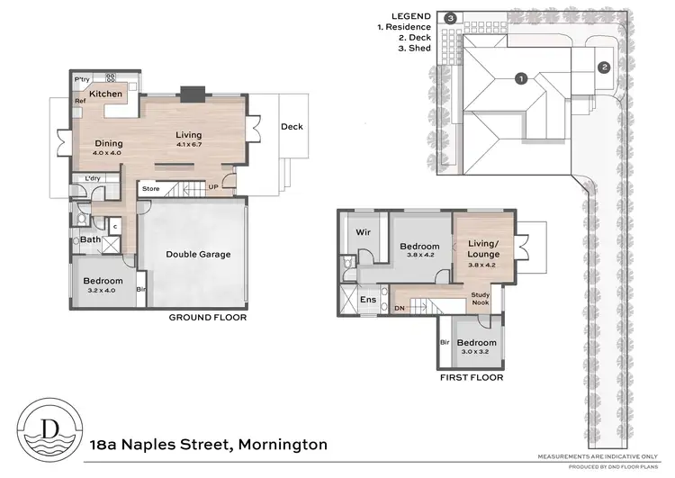 Floorplan of Homely house listing, 18a Naples Street, Mornington VIC 3931