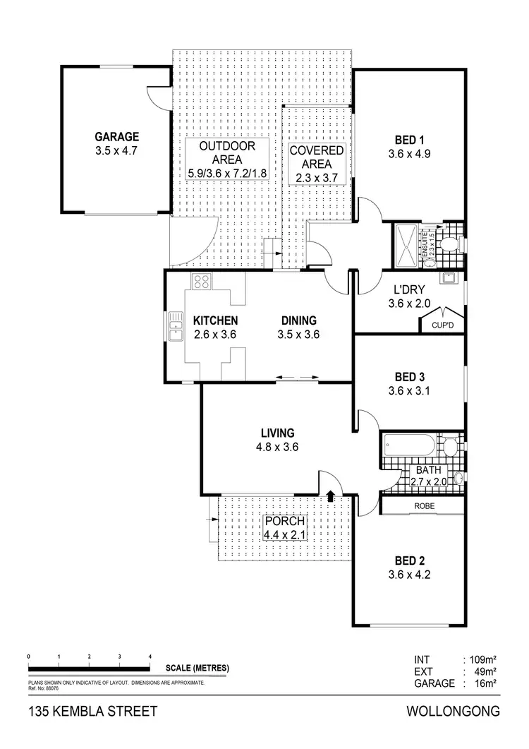 Floorplan of Homely house listing, 135 Kembla Street, Wollongong NSW 2500