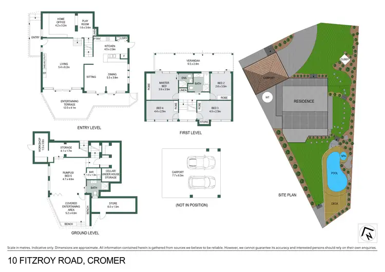 Floorplan of Homely house listing, 10 Fitzroy Road, Cromer NSW 2099