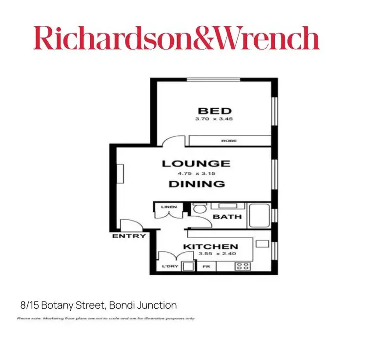 Floorplan of Homely apartment listing, 8/15 Botany Street, Bondi Junction NSW 2022