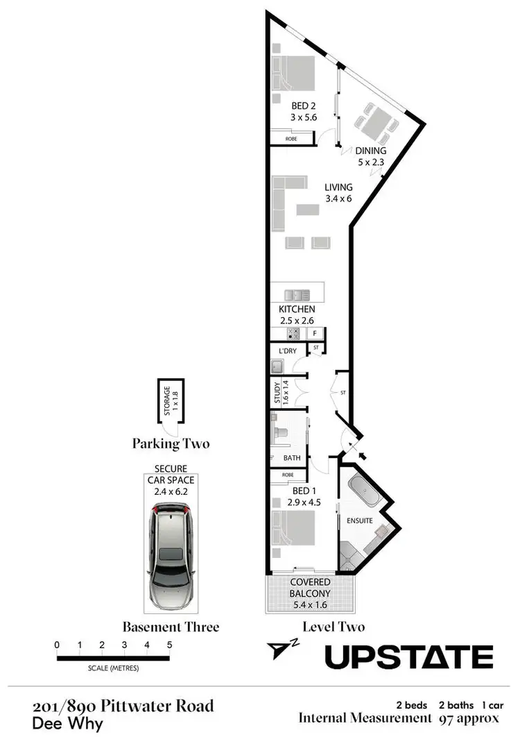 Floorplan of Homely apartment listing, 201/890 Pittwater Road, Dee Why NSW 2099