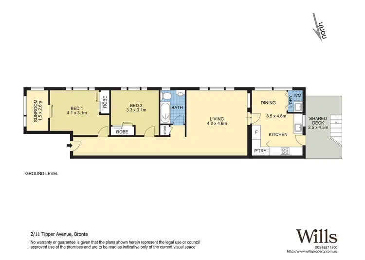 Floorplan of Homely unit listing, 2/11 Tipper Avenue, Bronte NSW 2024