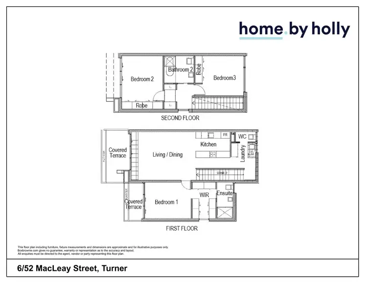 Floorplan of Homely unit listing, 6/52 Macleay Street, Turner ACT 2612
