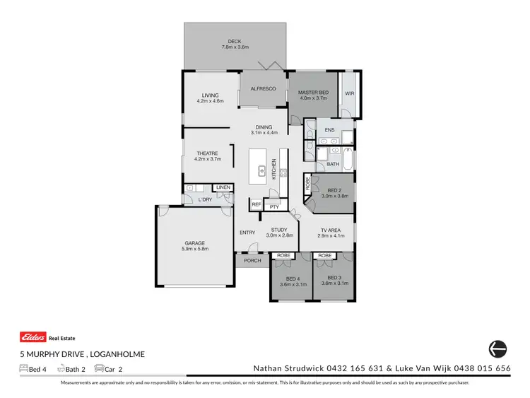 Floorplan of Homely house listing, 5 Murphy Drive, Loganholme QLD 4129