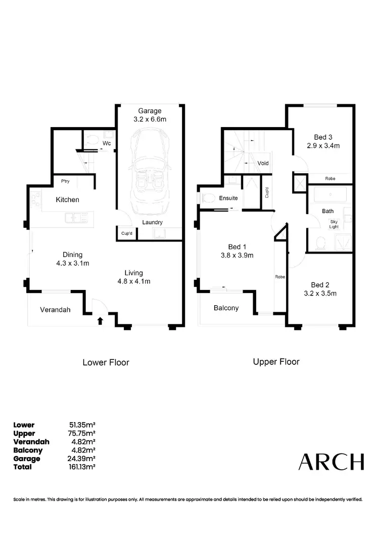 Floorplan of Homely house listing, 1/13 Vincent Street, Christies Beach SA 5165
