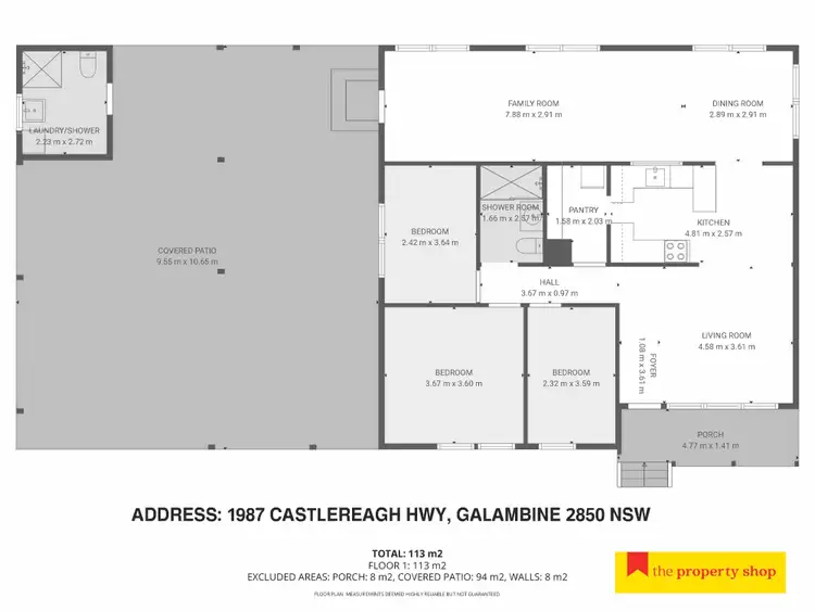 Floorplan of Homely rural property listing, 1987 Castlereagh Highway, Mudgee NSW 2850