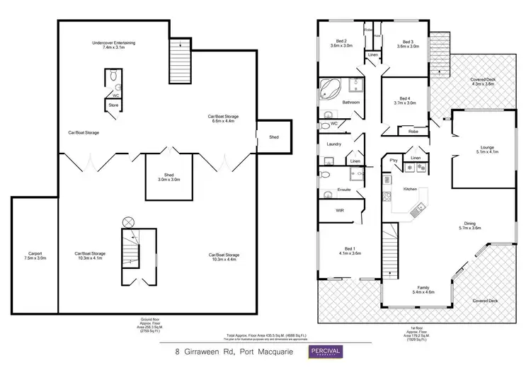 Floorplan of Homely house listing, 8 Girraween Road, Port Macquarie NSW 2444