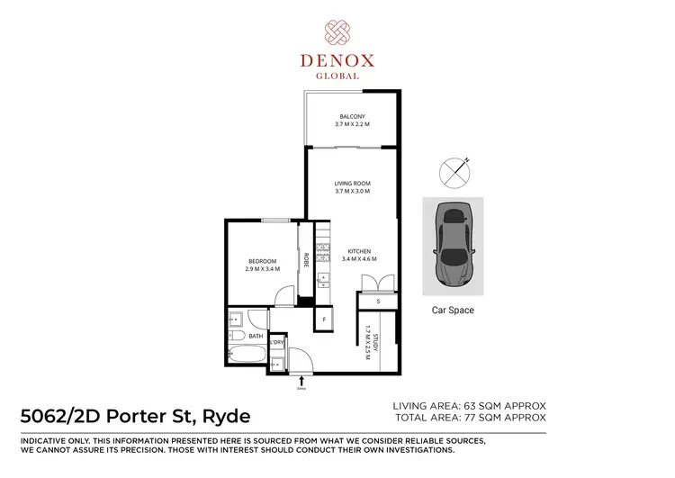 Floorplan of Homely apartment listing, 5062/2D Porter Street, Ryde NSW 2112